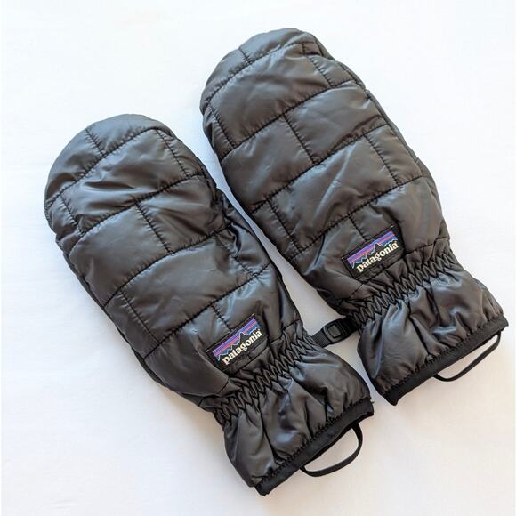 Patagonia Accessories - Patagonia Nano Puff Mitts in Black Waterproof Windproof Gloves, size M